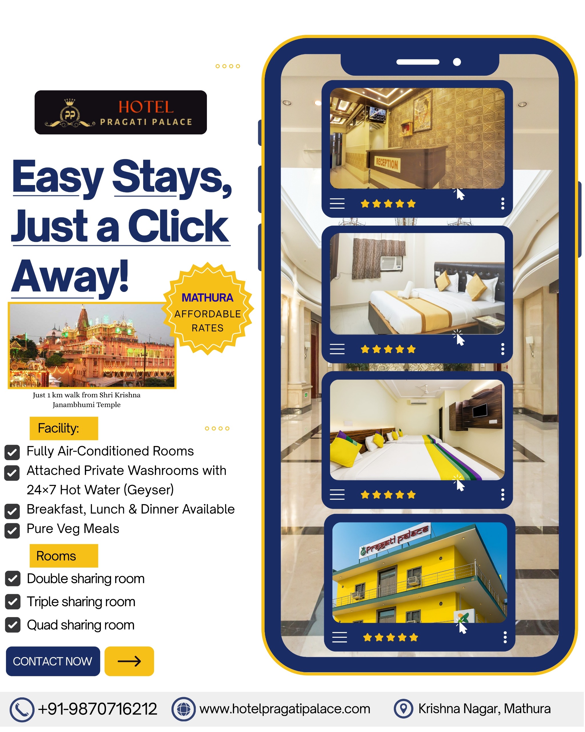 Best Affordable Stay Near Shri Krishna Janambhumi Temple, Mathura