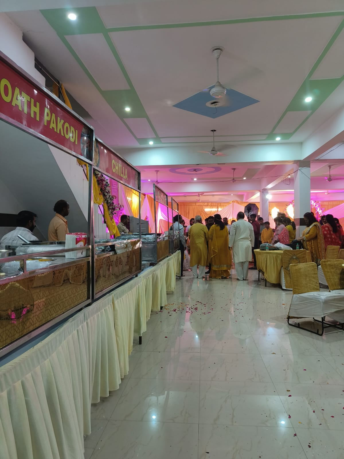 Banquet hall at Hotel Pragati Palace Mathura with premium facilities