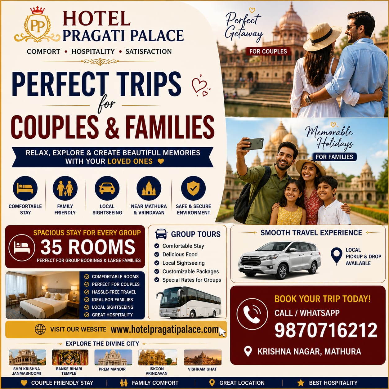 Perfect trips for couples and familes