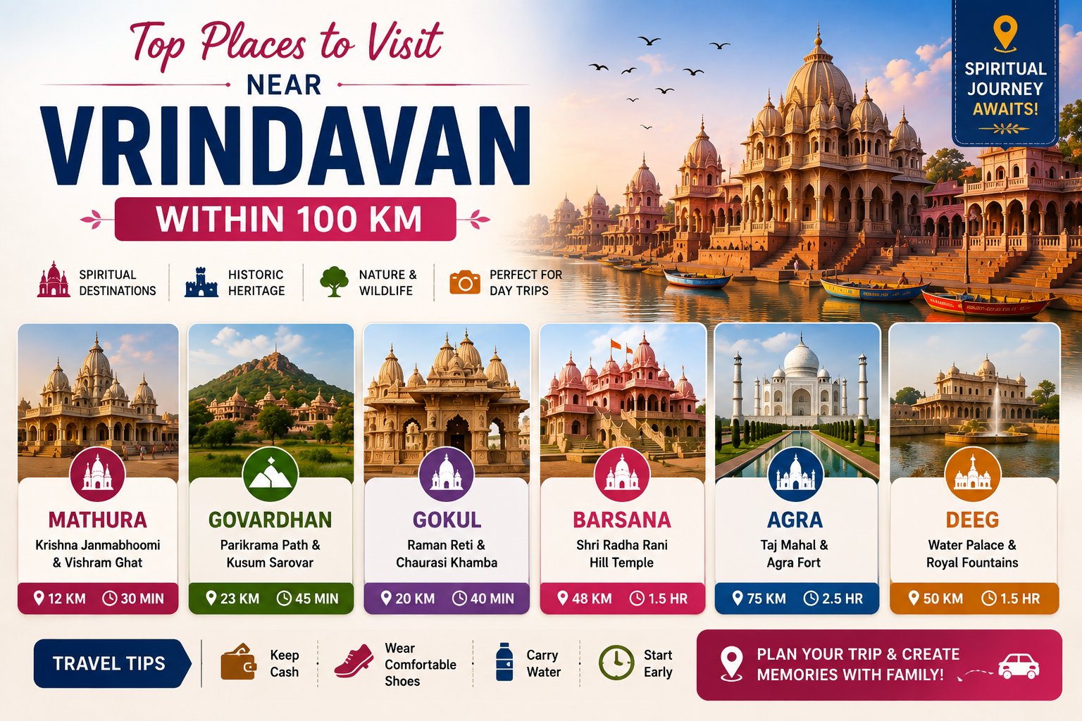 Vrindavan Within 100 km