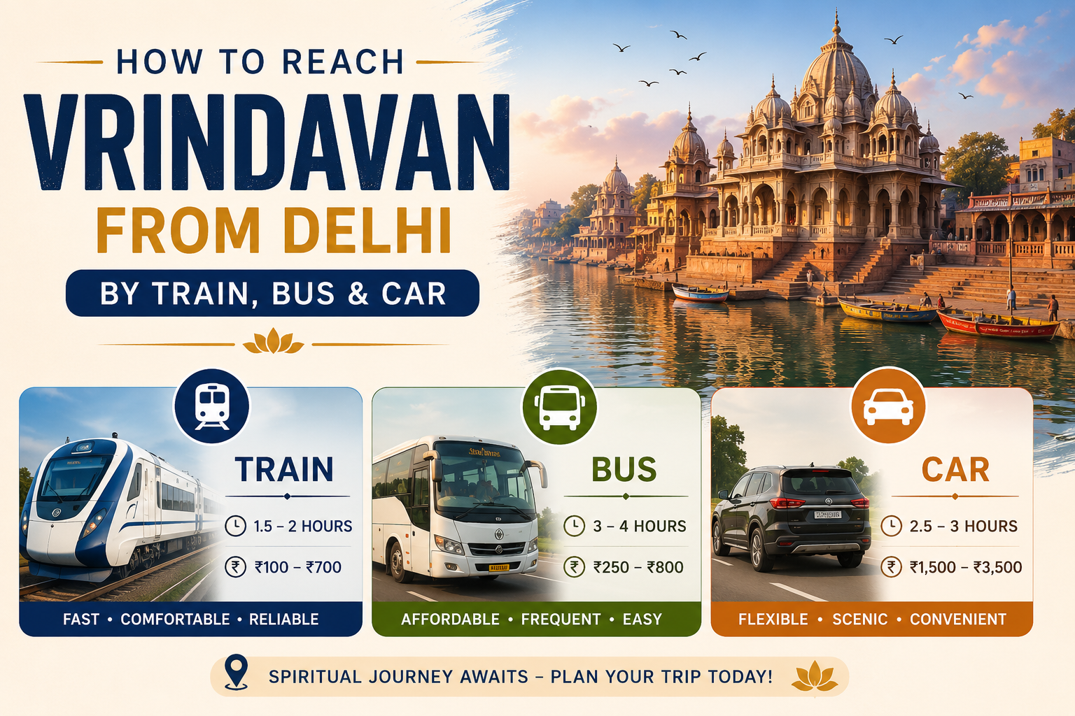 Vrindavan from Delhi